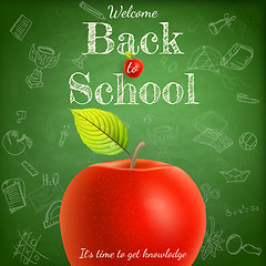 Image showing Welcome back to school template. EPS 10