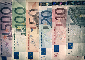 Image showing Retro look Euro note