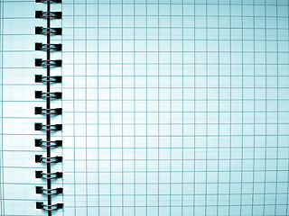 Image showing Blank notebook page