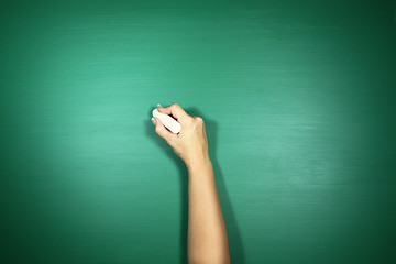 Image showing Green Back to School Themed Background Image