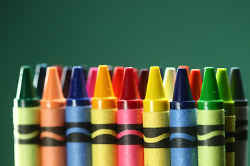 Image showing Back to School Suppplies Crayons