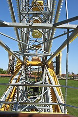 Image showing A travelling funfair