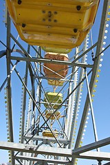 Image showing A travelling funfair