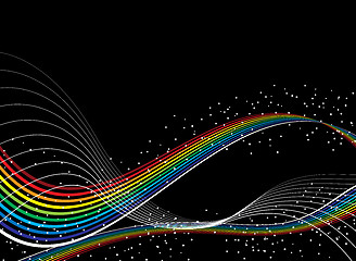 Image showing rainbow swish