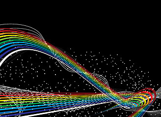 Image showing space rainbow