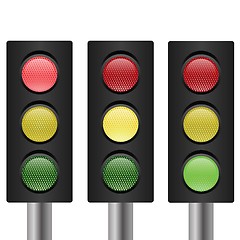 Image showing set of traffic light