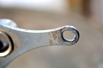 Image showing macro detail on old bicycle