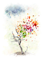 Image showing Autumn Tree Concept 