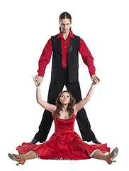 Image showing Couple dancing swing