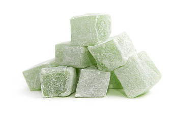 Image showing Turkish delight isolated