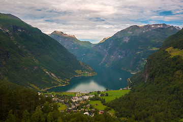 Image showing View of Geiranger