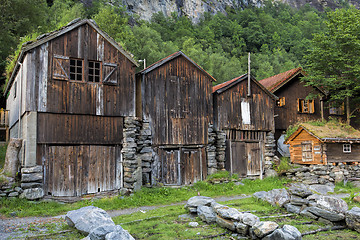 Image showing Geiranger houses