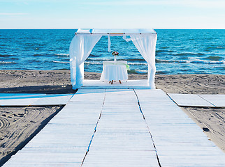 Image showing wedding set up