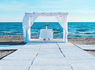 Image showing wedding set up