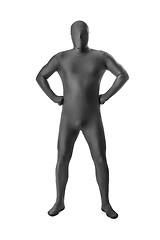 Image showing man in a grey body suit