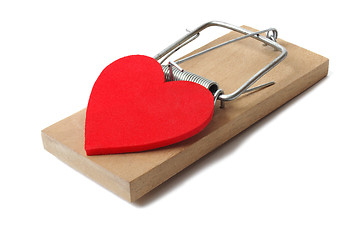 Image showing Mousetrap with heart