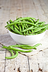 Image showing green string beans in a bowl 