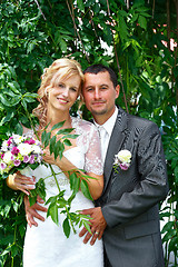 Image showing beautiful young wedding couple