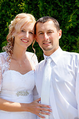 Image showing beautiful young wedding couple