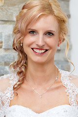 Image showing portrait of beautiful smiling bride