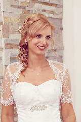 Image showing portrait of beautiful smiling bride