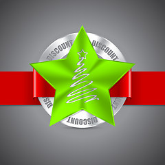 Image showing Christmas badge design