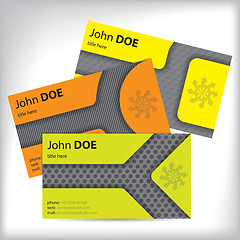 Image showing Business card set of 3