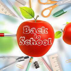 Image showing Set of Welcome back to school template. EPS 10