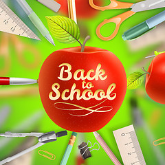Image showing Set of Welcome back to school template. EPS 10