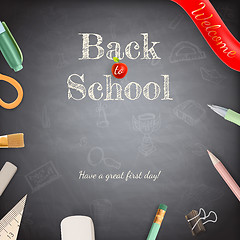 Image showing Welcome back to school. EPS 10