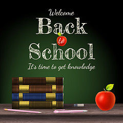 Image showing Back to school, school books. EPS 10