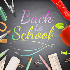 Image showing Welcome back to school. EPS 10