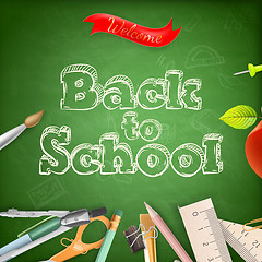 Image showing Welcome back to school. EPS 10