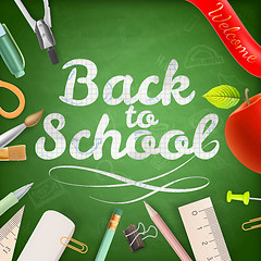 Image showing Welcome back to school. EPS 10