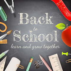 Image showing Welcome back to school. EPS 10