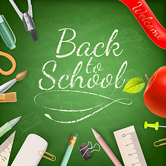 Image showing Welcome back to school. EPS 10