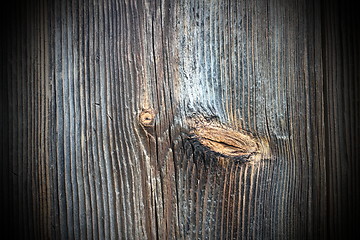 Image showing old texture of knotted  wood 