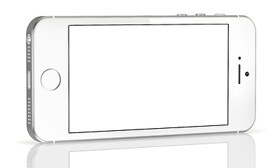 Image showing Smartphone with blank screen on white background