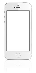 Image showing Smartphone with blank screen on white background