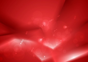 Image showing Red wavy glowing background