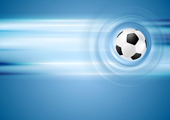 Image showing Bright blue football background