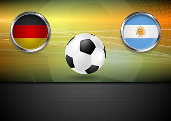 Image showing Final football. Germany and Argentina in Brazil 2014