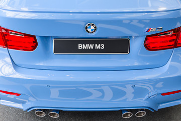 Image showing Rear view of new generation model BMW M3