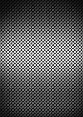 Image showing Silver brushed metal grid background texture