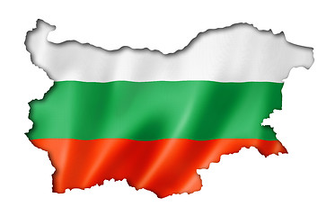 Image showing Bulgarian flag map