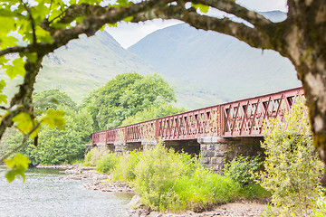 Image showing Structure of metal railway bridge