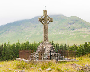 Image showing Very old gravestone in the cemetery