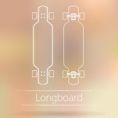 Image showing Contour ad layout for longboard