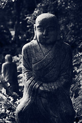 Image showing Ruined statue Ksitigarbha Bodhisattva 