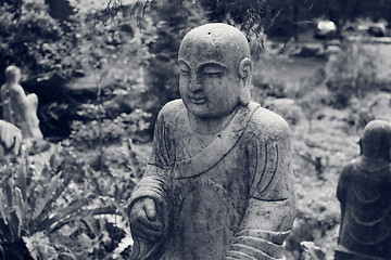 Image showing Ruined statue Ksitigarbha Bodhisattva 